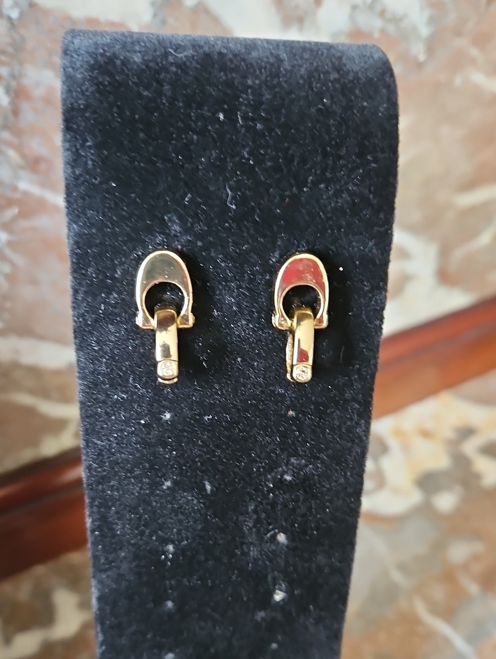 Coach Interlocking Signature C Drop Earrings
